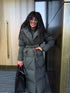 KAKI, long jacket with hood "BEST CHOICE" FC85